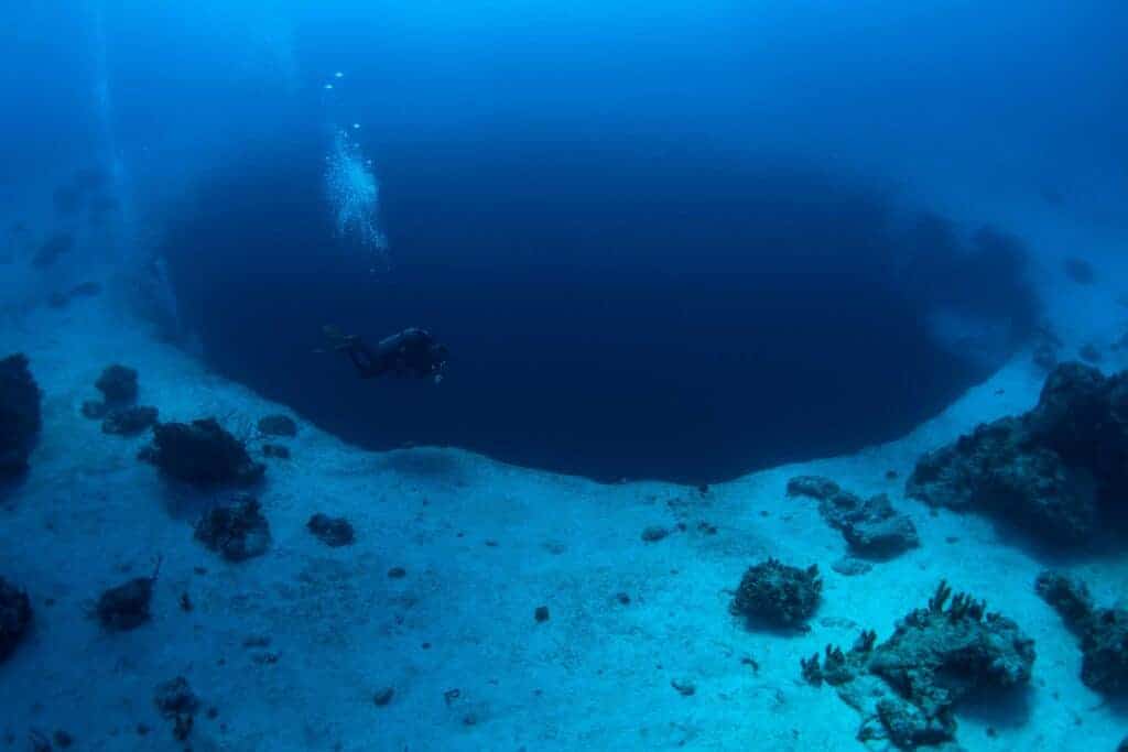 Nassau Blue Hole Diving in Bahamas